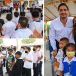 Motiva Alcalde Carlos Peña Ortiz a niños de escuela primaria Constitución