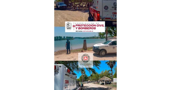 Mantiene Protección Civil vigilancia en La Playita de Reynosa