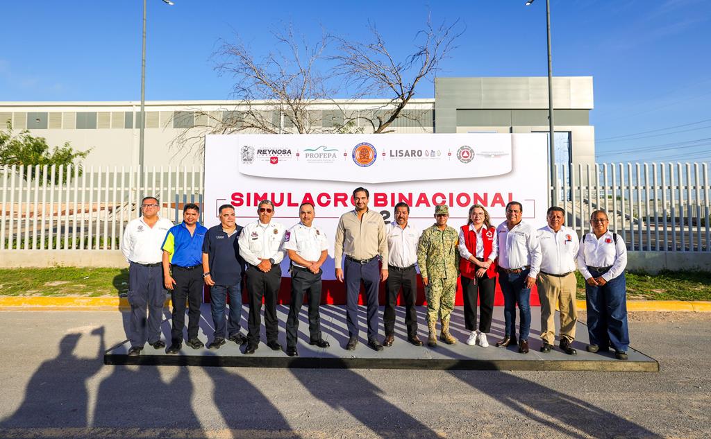 Exitoso ejercicio en Simulacro Binacional DINAPREQ Reynosa-Hidalgo 2025