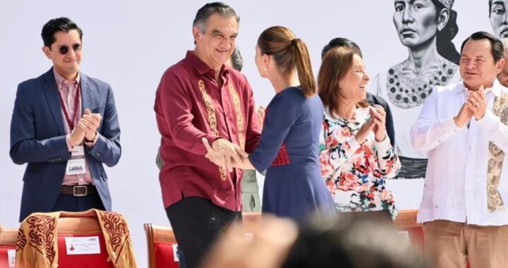 Acompaña Américo a la presidenta Sheinbaum en celebración de 7 años de la 4T