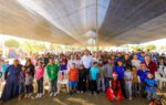Disfrutaron familias de Reynosa Díaz, Posada Bienestar con Carlos Peña Ortiz