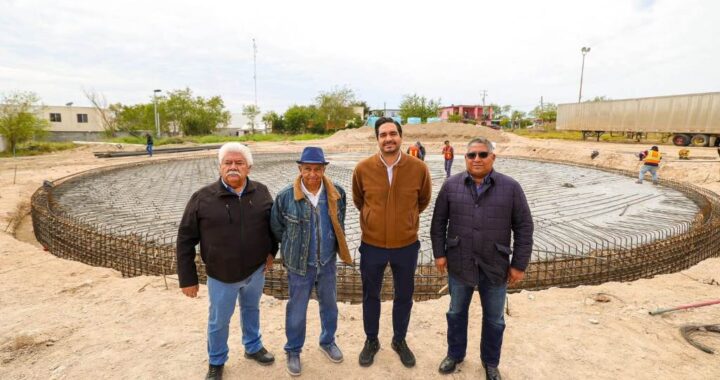 Puso en marcha Alcalde Carlos Peña Ortiz construcción de Tanque Cisterna en Rancho Grande
