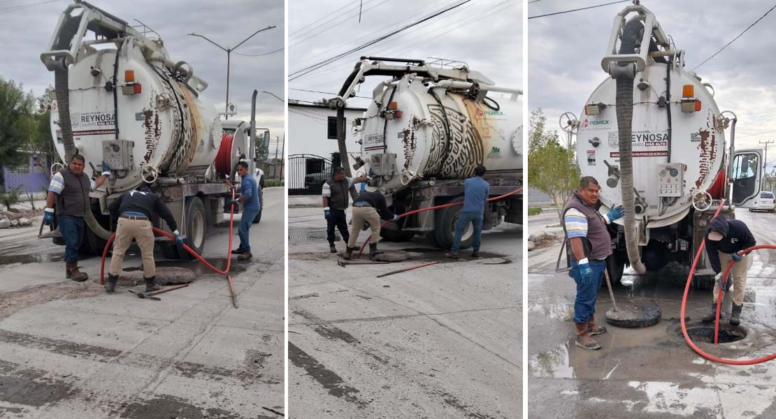 Atiende COMAPA sondeo de línea general en la colonia Marte R. Gómez