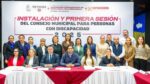 Instaló Alcalde Carlos Peña Ortiz el Consejo Municipal para Personas con Discapacidad