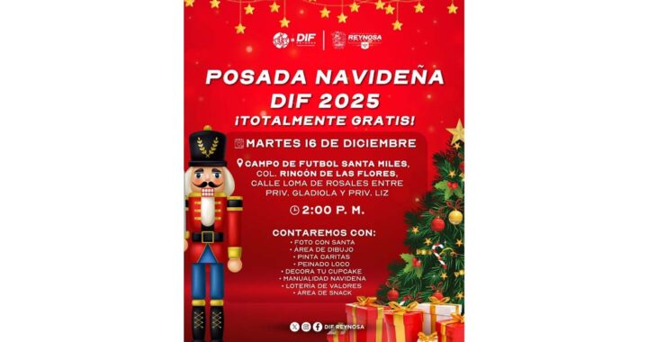 Posada Navideña DIF 2025 llegará a la colonia Rincón de las Flores