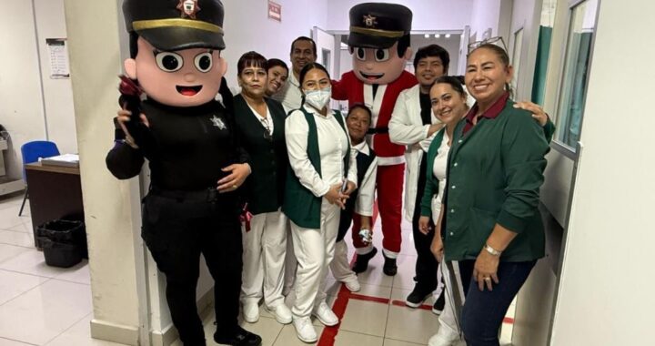 Personal de la Guardia Estatal alegra a niñez de Nuevo Laredo con posadas