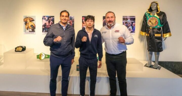 Visitó boxeador reynosense Gerardo «El Bendito» Estopellán al Presidente Carlos Peña Ortiz
