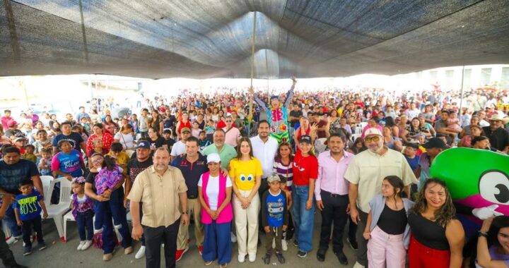 Encabezaron Carlos Peña Ortiz y Alejandra Yelitza Garza el Día de la Familia con miles de reynosenses