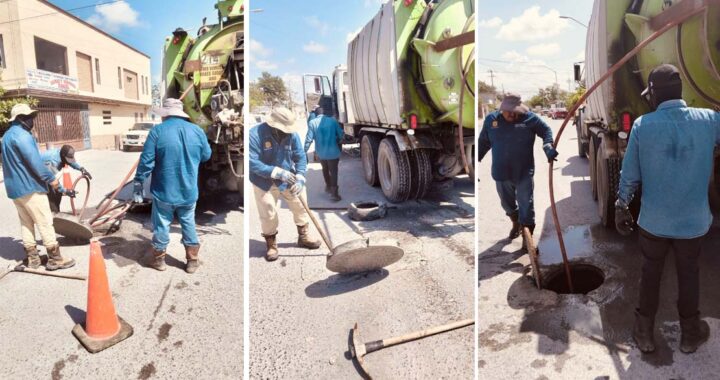 Realizó COMAPA Reynosa mantenimiento sanitario en Balcones de Alcalá