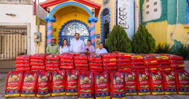 Entregó Carlos Peña Ortiz más de 2 Toneladas de alimento para mascotas
