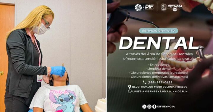 Brinda DIF-Reynosa servicio dental gratuito a la ciudadanía