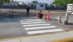 Pinta Gobierno Municipal de Reynosa cruce peatonal escolar