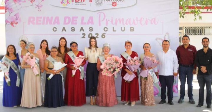 Corona DIF-Reynosa a Reina de la Primavera 2026 en Casas Club del Adulto Mayor