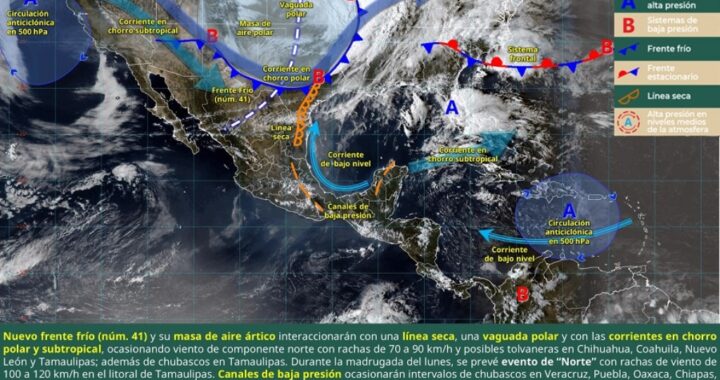 Frente Frío 41 traerá temperatura fresca y viento intenso a Reynosa