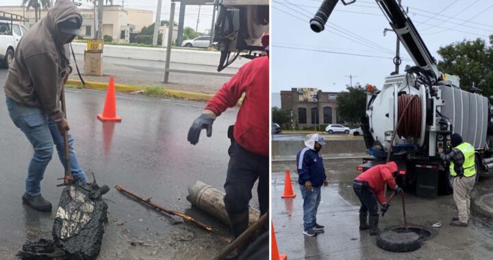 Atiende COMAPA afectación sanitaria provocada por basura en drenaje