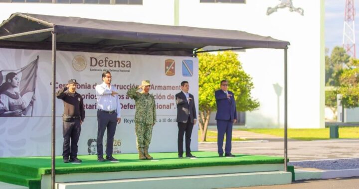 Respalda Alcalde Carlos Peña Ortiz destrucción de armas ilegales en ceremonia militar