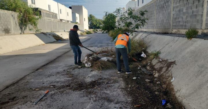 Desazolve Servicios Públicos de Reynosa drenes pluviales