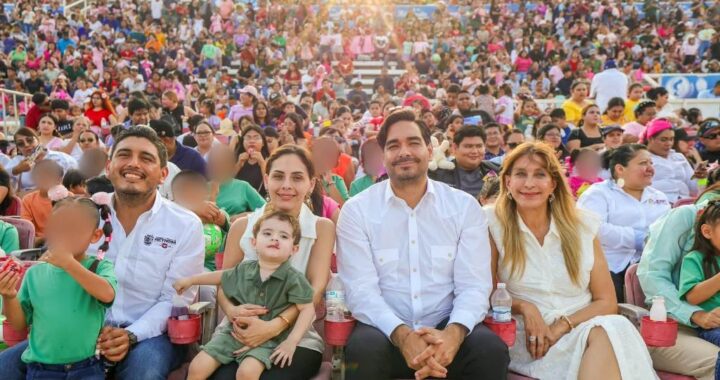 Presentó Carlos Peña Ortiz el Show de Luli Pampín ante más de 15 Mil personas por el Día del Niño 2026