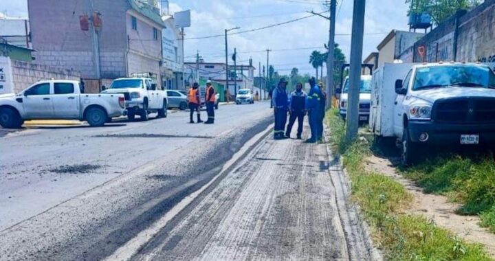Rehabilitó Gobierno de Reynosa pavimento de la calle José de Escandón