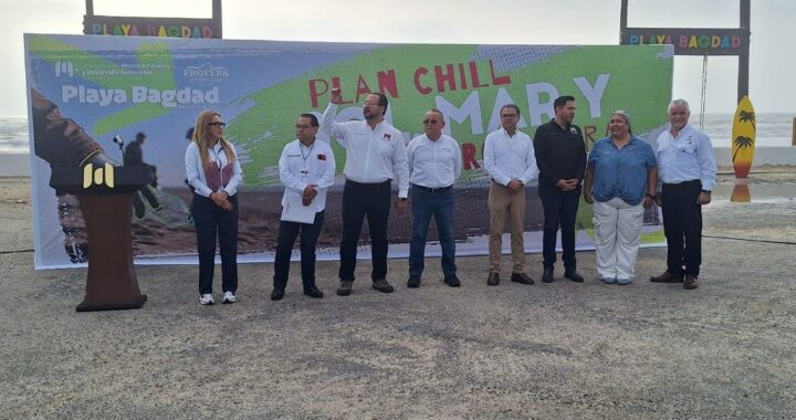 Promueve SET conciencia ambiental con limpieza costera en Playa Bagdad