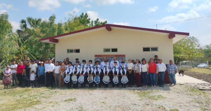 Transforman espacios educativos con nueva infraestructura en Telebachillerato 018 de El Mante