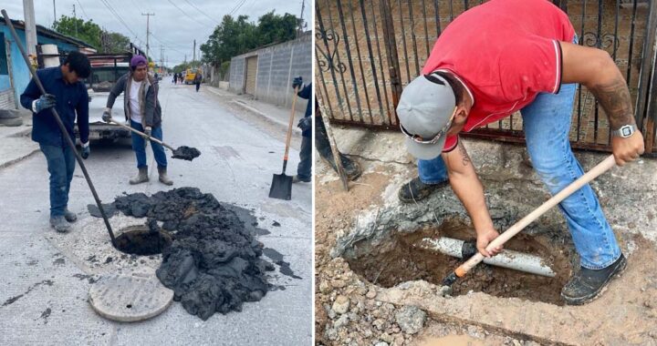 La COMAPA de Reynosa fortalece acciones en redes de agua potable y drenaje sanitario