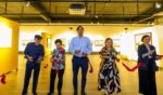 Cortó Alcalde Carlos Peña Ortiz el listón inaugural de la obra pictórica de Mángeles Barocio
