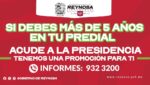Lanza Gobierno de Reynosa beneficio en adeudos de Predial mayores a 5 años