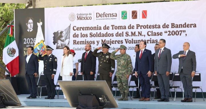 Gobierno de Tamaulipas honra la Batalla de Puebla con toma de protesta de jóvenes del SMN