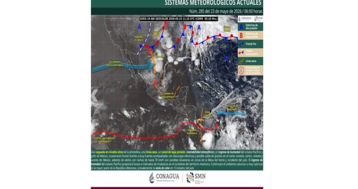 Cubre a Reynosa la posibilidad de lluvias moderadas a intensas