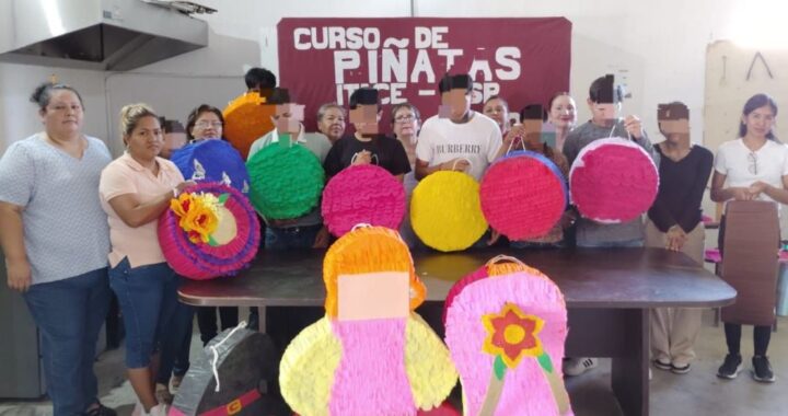 Imparte ITACE taller de elaboración de piñatas a adolescentes en conflicto con la Ley Penal