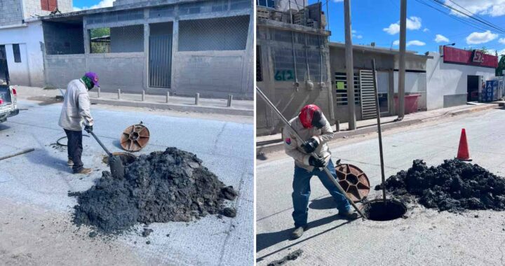 Realizó COMAPA limpieza de pozos de visita en la colonia Humberto Valdez Richaud