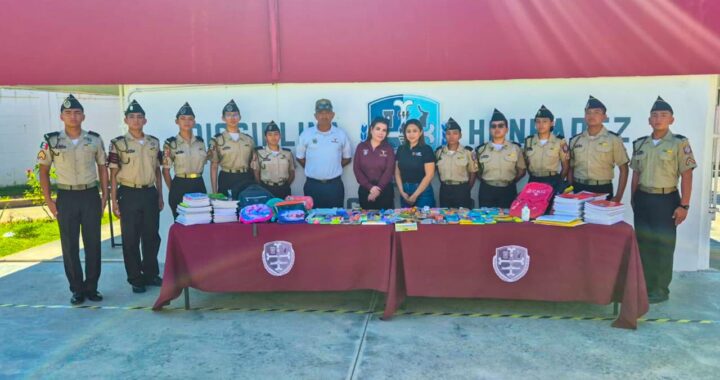 Agradece DIF-Reynosa al Bachillerato Militarizado Reynosa por unirse a la campaña “Todos Somos Útiles”