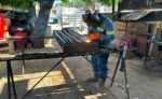 Realiza Gobierno de Carlos Peña Ortiz desde fabricación hasta colocación de rejillas pluviales