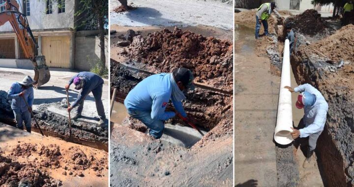 Realiza COMAPA sondeo e interconexión de drenaje sanitario en colonia Lampacitos