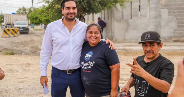 Refuerza Gobierno de Reynosa mejoramiento de vialidades en la colonia Loma Blanca