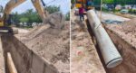 Avanza Gobierno de Carlos Peña Ortiz en construcción de colector sanitario de la Leal Puente
