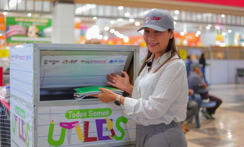 Continúa DIF-Reynosa recibiendo donativos en Campaña «Todos Somos Útiles»