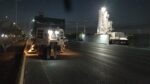 Trabaja Servicios Públicos jornada nocturna de limpieza en el libramiento Matamoros-Monterrey