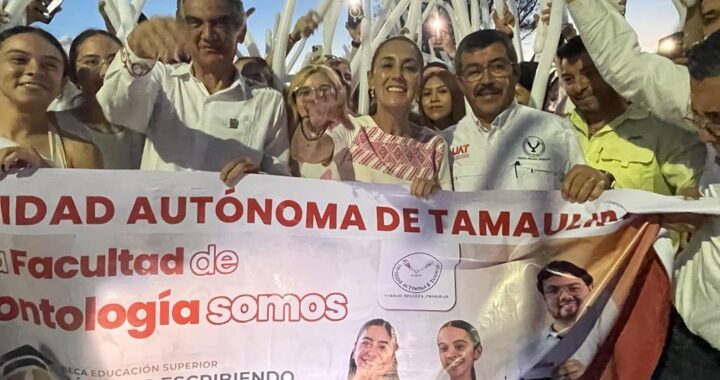Da la UAT cálida bienvenida a la presidenta Claudia Sheinbaum en el Campus Tampico