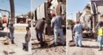 Sondeó COMAPA drenaje sanitario en las colonias Benito Juárez y Marte R. Gómez