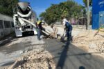 Repone COMAPA el pavimento y concreto de vialidades tras trabajo de reparación