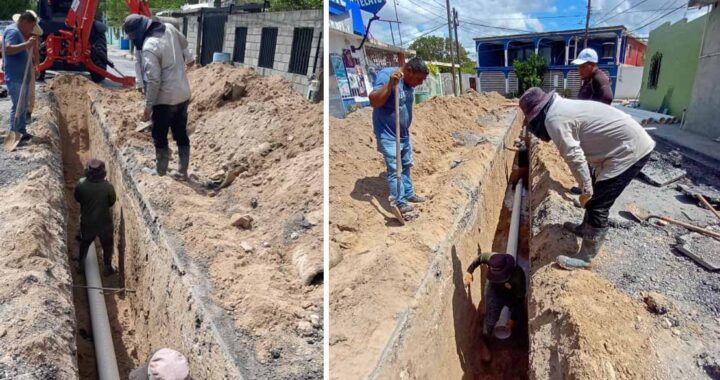 Inició COMAPA rehabilitación de drenaje sanitario en la colonia García Rojas