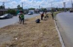 Realizó Servicios Públicos limpieza en avenida principal de Hacienda Las Bugambilias