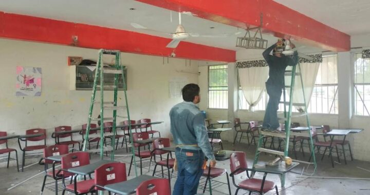 Supervisa ITIFE rehabilitación de la Secundaria General No. 7 en Ciudad Madero