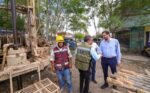 Supervisó Alcalde Carlos Peña Ortiz construcción de pozo profundo en Balcones de Alcalá