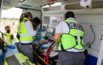 Trasladan en aeronave médica a paciente a unidad de quemados del hospital general de Victoria